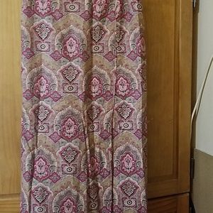 Pink paisley print skirt